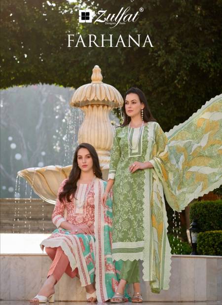 Farhana By Zulfat Cotton Printed Dress Material Wholesale Market In Surat